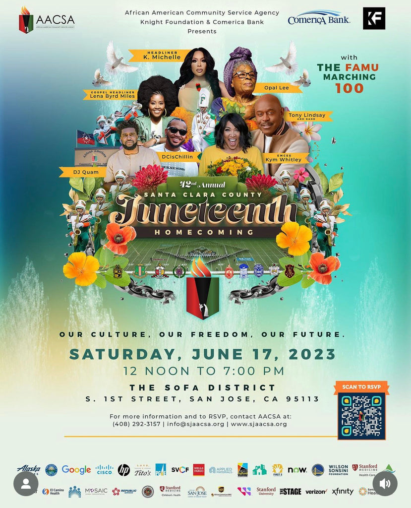 SheeApparel x San Jose Juneteenth  42nd Annual Juneteenth in the Streets Festival