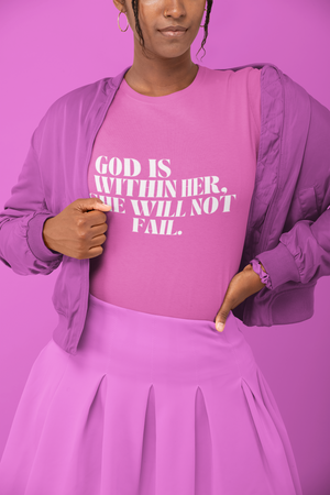 Open image in slideshow, GOD IS WITHIN HER, SHE WILL NOT FAIL.  (MAUVE)
